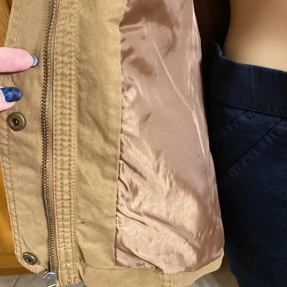 Women's Brown Lined Utility Anorak Jacket with 4 pockets - Universal Thread - Picture 8 of 13